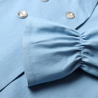 Рубашка женская джинсовая с воланами MIST, р.44, голубой - Фото 10