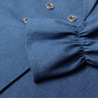 Рубашка женская джинсовая с воланами MIST, р.42, синий - Фото 9