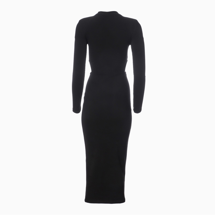 Платье женское с разрезами на талии MIST, р.42, черный - фото 1919820875