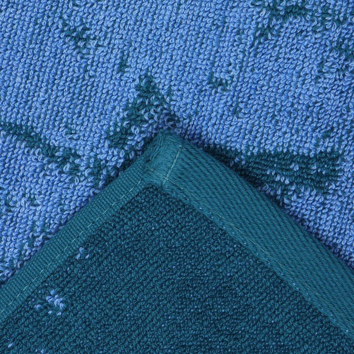 Полотенце махровое Этель "Павел" синий, 50х90см, 100% хлопок, 420гр/м2 - фото 1896230731