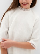 Платье нарядное детское MINAKU: PartyDress, цвет белый, рост 122 см - Фото 8