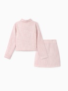 Комплект для девочки (жакет и юбка) MINAKU: PartyDress, розовый, рост 128 см - Фото 15