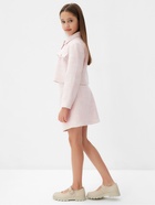 Комплект для девочки (жакет и юбка) MINAKU: PartyDress, розовый, рост 128 см - Фото 8