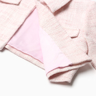Комплект для девочки (жакет и юбка) MINAKU: PartyDress, цвет розовый, рост 134 см - Фото 7