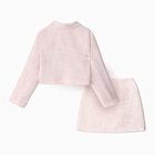 Комплект для девочки (жакет и юбка) MINAKU: PartyDress, цвет розовый, рост 134 см - Фото 10