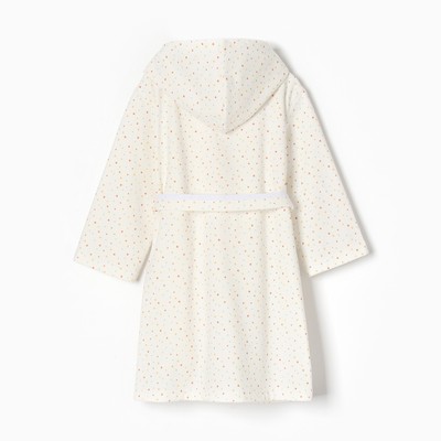 Халат для девочки НАЧЕС, цвет белый/звездочки, рост 116 см