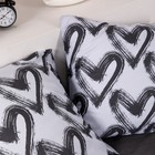 Постельное бельё Евро Ночь Нежна Dark love, 200х215см, 200х215см, 70х70см 2шт, бязь, хлопок, 120 гр - фото 23374602 Постельное бельё Евро Ночь Нежна Dark love, 200х215см, 200х215см, 70х70см 2шт, бязь, хлопок, 120 гр - фото 23374602