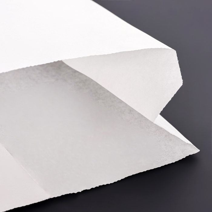 Пакет бумажный фасовочный, V-образное дно, белый, 30 х 17 х 7 см