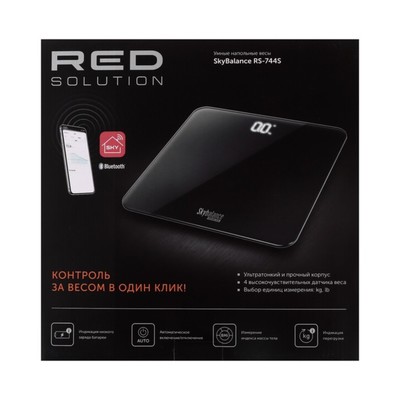 Весы напольные RED Solution Skybalance RS-744S, электронные, диагностические, до 180 кг