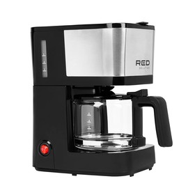 Кофеварка RED Solution RCM-M1528, капельная, 600 Вт, 0.6 л, чёрно-серебристая