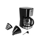 Кофеварка RED Solution RCM-M1529, капельная, 900 Вт, 1.5 л, чёрно-серебристая - фото 51498656