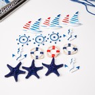 Набор декоративных фигурок «Морской стиль», дерево - Фото 2