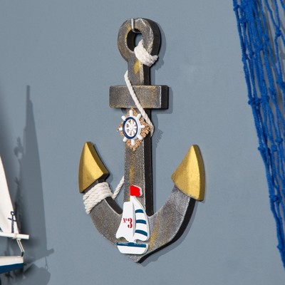 Декор настенный, панно «Якорь», 28×20 см