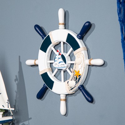 Декор настенный, панно «Штурвал моряка», 33 см