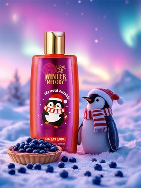 Гель для душа, 250 мл, аромат черничного пирога, URAL LAB