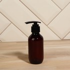 Набор банный, в косметичке, 2 предмета (мочалка, бутылочка 150 мл), цвет чёрный - Фото 3