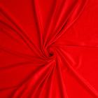 Лоскут Велюр на трикотажной основе,красный 100*180см,80%хл,20%п/э - фото 4052296