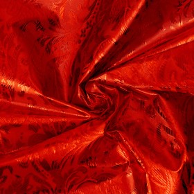 Лоскут «Парча», красный с узорами, 100 × 150 см
