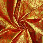Лоскут Парча Золото на красном размытый рис, 100*150см - фото 4052302