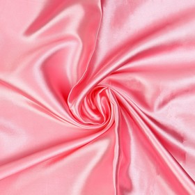 Лоскут сатина, цвет розовый, 100 × 150см, 100% п/э