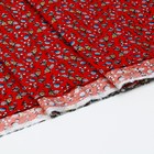Лоскут, мелкий цветочек на красном, хлопок, 100 × 150 см - фото 8156950