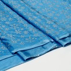 Лоскут «Велюр» с новогодним нанесением, крупные снежинки, 100 × 150 см - фото 8156958