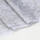 Лоскут с ворсом из фольги, цвет белый, 100 × 140см - фото 8156969