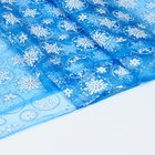 Лоскут органзы, с рисунком снежинки, 100×150 см - Фото 2