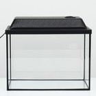 Аквариум «Прямоугольный» с крышкой, 20 л, 36×19×29/34 см, чёрный - Фото 2