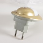 Ночник "Светлячок" с датчиком освещения, 3_LED х 1 Вт, 10 см (220В) золот. RISALUX - Фото 2