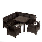 Набор садовой мебели "Ротанг": диван угловой, стол + 2 кресла - фото 2159410