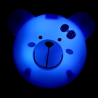 Ночник "Панда" с датчиком освещенности, 4_LED х 1 Вт, 9 см (220В) синий - Фото 2