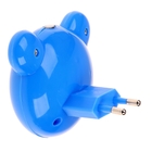 Ночник "Панда" с датчиком освещенности, 4_LED х 1 Вт, 9 см (220В) синий - Фото 3