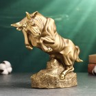 Фигура "Бык на камне" 21х25х9см, бронза - фото 24131787