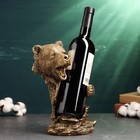 Подставка под бутылку "Медведь" 26х16х14см - фото 6280403