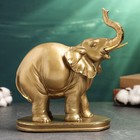 Фигура "Слон на подставке" 24х23х12см, бронза - фото 296910721