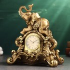 Часы "Слон" 26х23х14см, бронза - Фото 2