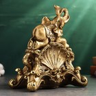 Часы "Слон" 26х23х14см, бронза - фото 23402498