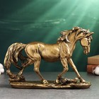 Фигура "Лошадь на камне" 23х33х8см, бронза - фото 24131829