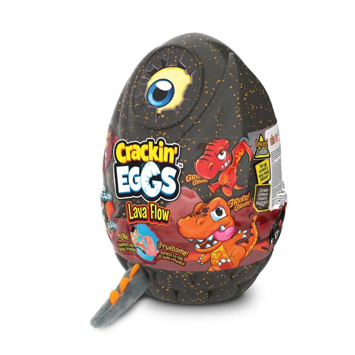 Мягкая игрушка динозавр Crackin'Eggs, 22 см, в яйце, серия Лава, МИКС - Фото 1