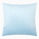 Подушка декоративная Этель цв. голубой, 30*30см, велюр - фото 8428419