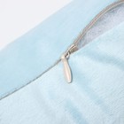 Подушка декоративная «Этель», голубая, 30×30 см, велюр - Фото 4