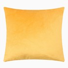 Подушка декоративная Этель цв. желтый, 30*30см, велюр - Фото 1