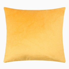 Подушка декоративная Этель цв. желтый, 30*30см, велюр