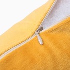 Подушка декоративная «Этель», 30×30 см, велюр, желтая - Фото 4