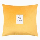 Подушка декоративная Этель цв. желтый, 30*30см, велюр - Фото 4