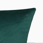 Подушка декоративная «Этель», 30×30 см, велюр, изумруд - Фото 3