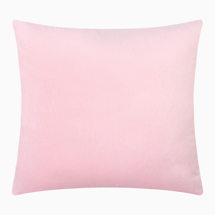 Подушка декоративная Этель цв. розовый, 30*30см, велюр - Фото 1