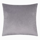 Подушка декоративная Этель цв. серый, 30*30см, велюр - фото 3387614