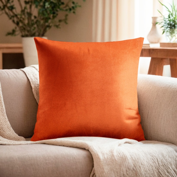 Подушка декоративная «Этель», терракотовый, 30×30 см, велюр - Фото 1